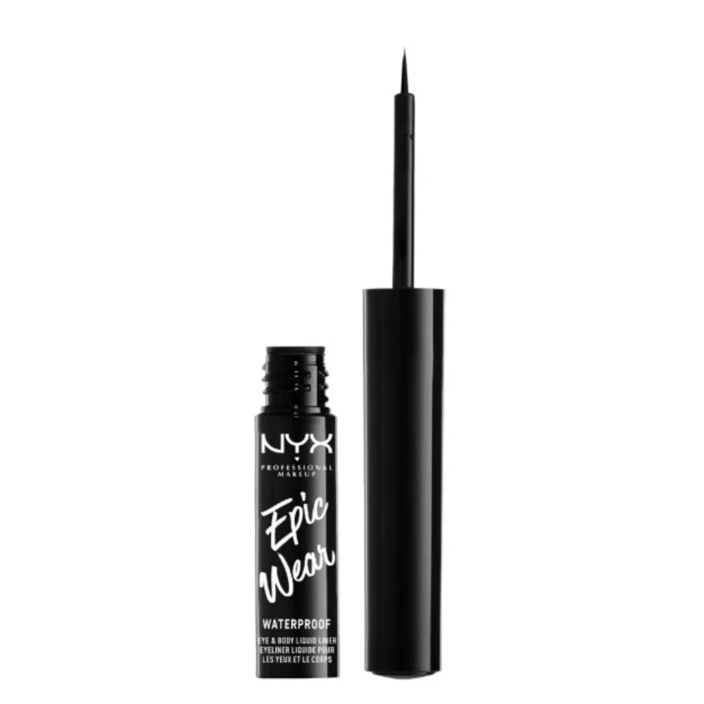 SEALED ~ NYX Makeup Epic Wear Metallic Eye & Body Liquid Liner - Black Metal